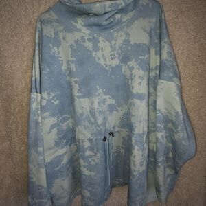 LuLaRoe Blue Tie-Dye Top